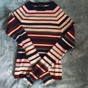 Ribbed Striped Long Sleeve